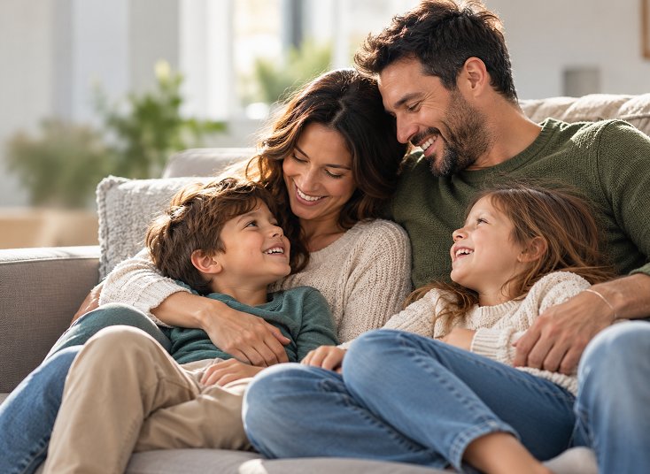 Ontario family enjoying a fresh financial start